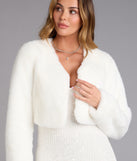 Pure Luxe Faux Fur Crop Jacket