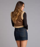 Cider Sips Faux Shearling Vest