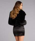 High Drama Cropped Faux Fur Jacket