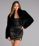 High Drama Cropped Faux Fur Jacket
