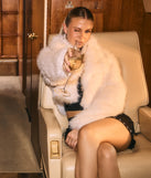 High Drama Cropped Faux Fur Jacket