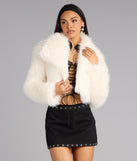 High Drama Cropped Faux Fur Jacket