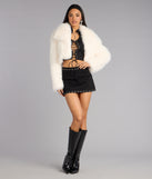 High Drama Cropped Faux Fur Jacket