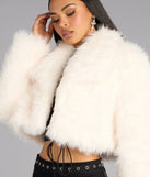 High Drama Cropped Faux Fur Jacket