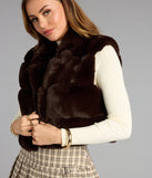 Chill Luxe Faux Fur Crop Vest