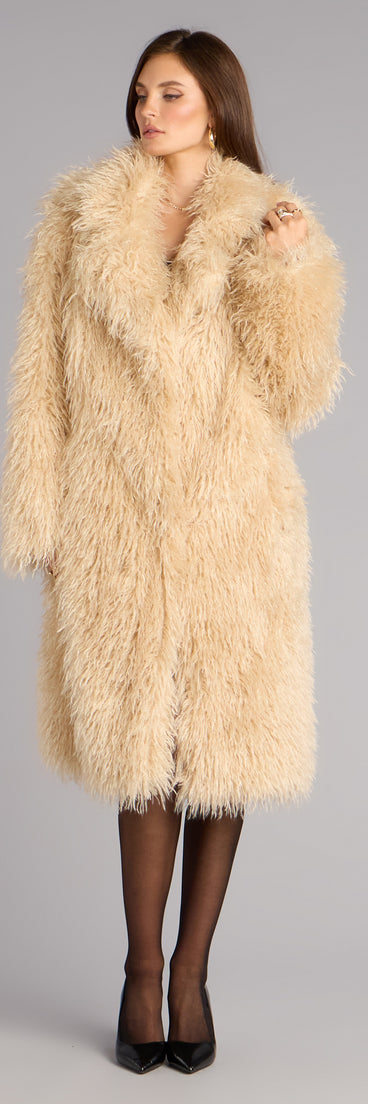 Luxe Life Faux Fur Trench Coat