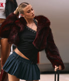 Drama Hour Faux Fur Cropped Jacket