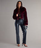 Drama Hour Faux Fur Cropped Jacket