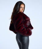 Drama Hour Faux Fur Cropped Jacket