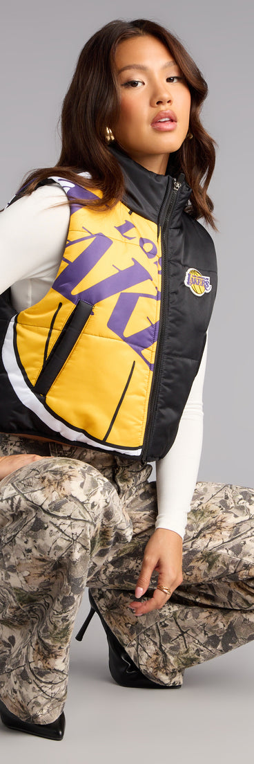 Ultra Game NBA Los Angeles Lakers Puffer Vest