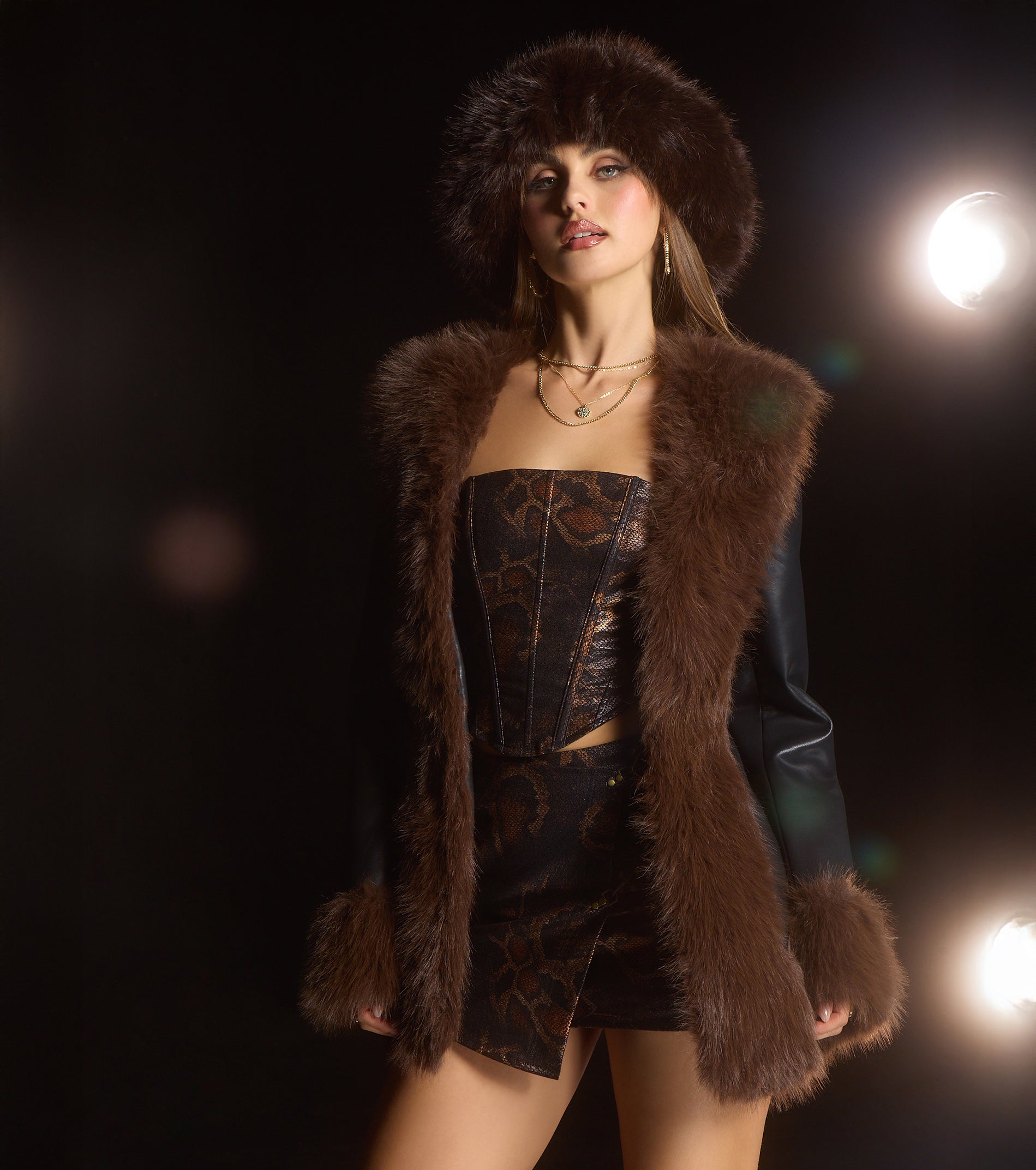 City Luxe Faux Fur Trim Trench Coat | Windsor