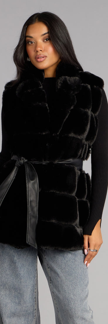 Luxe Lineup Faux Fur Vest