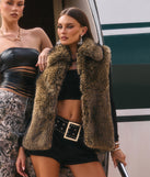 Jet Set Mood Faux Fur Vest