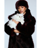 Luxe Look Long Faux Fur Coat