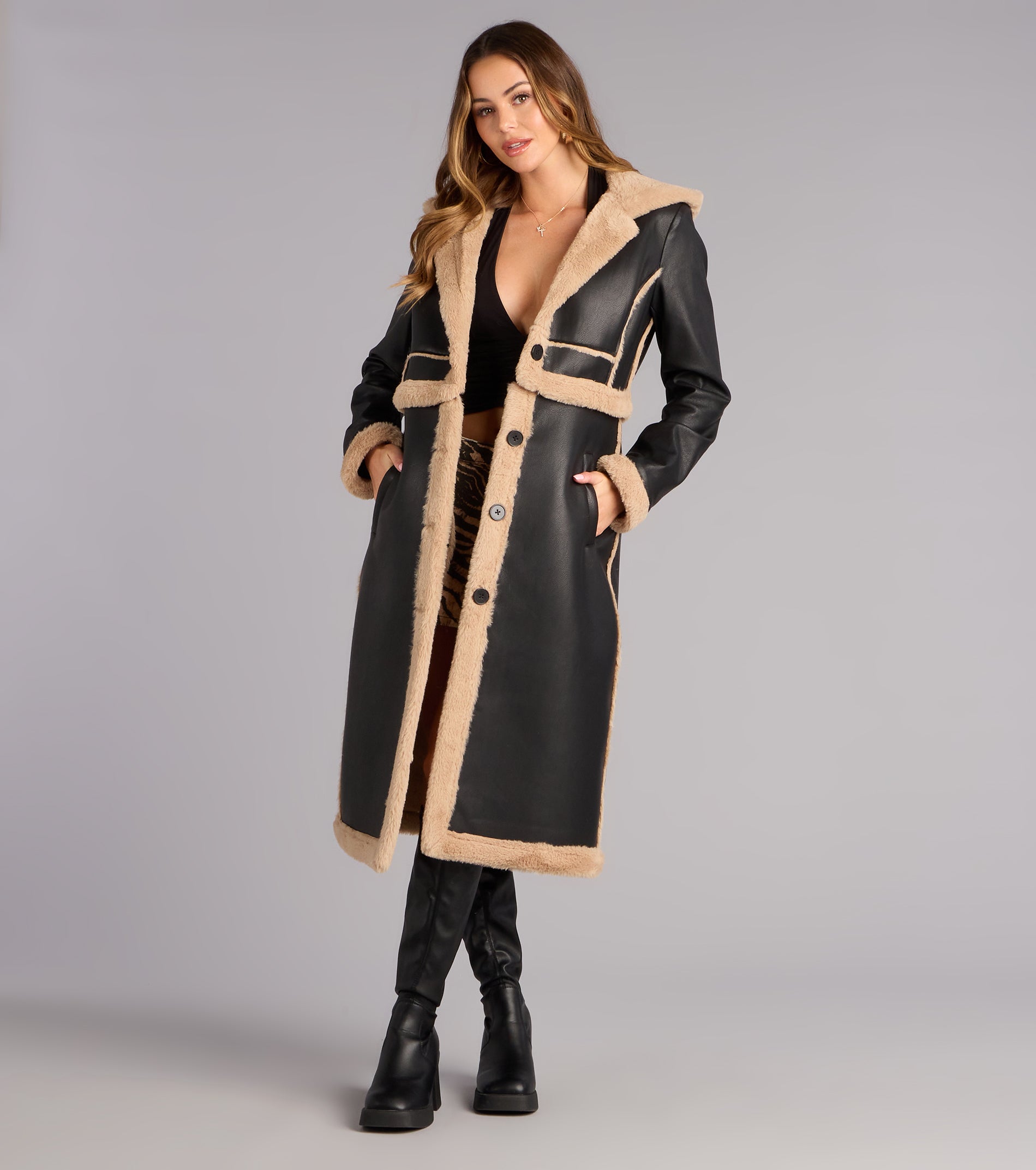 Cold Front Cutie Convertible Trench Coat | Windsor