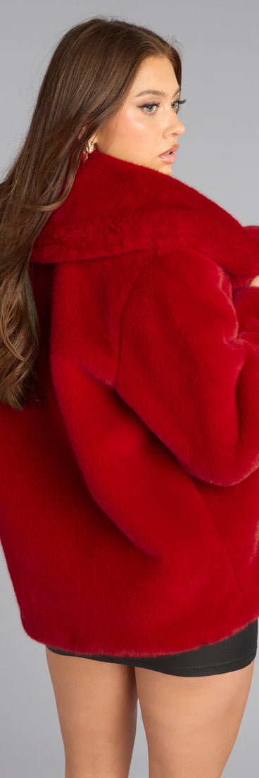 High Drama Faux Fur Coat