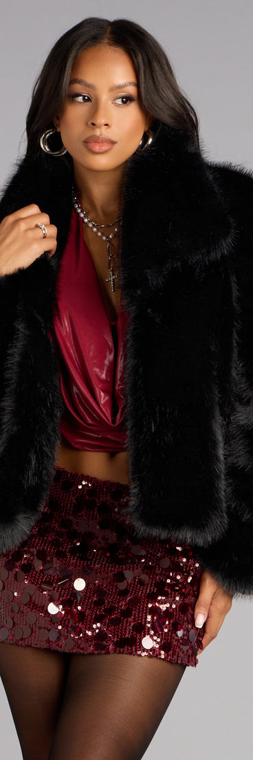 Luxe Drama Faux Fur Coat