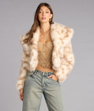 Winter Chic Faux Fur Cropped Coat
