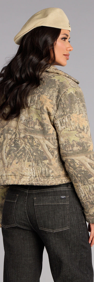 Urban Edge Camouflage Puffer Jacket