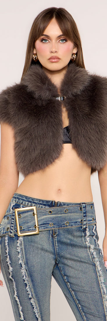 Flirt In Faux Fur Vest
