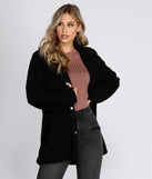 Lovin' Knit Teddy Trench Coat