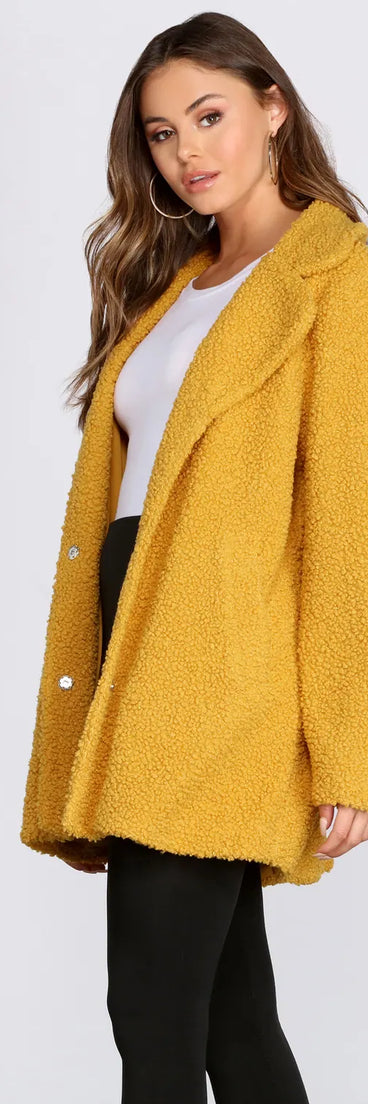 Long Teddy Trench Coat