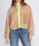 Trendy Zip Front Teddy Jacket