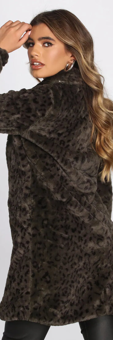 Purrfectly On Trend Leopard Coat