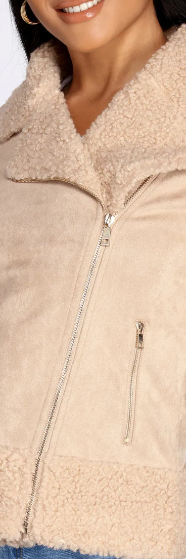 Penny-Lane Faux Suede Jacket