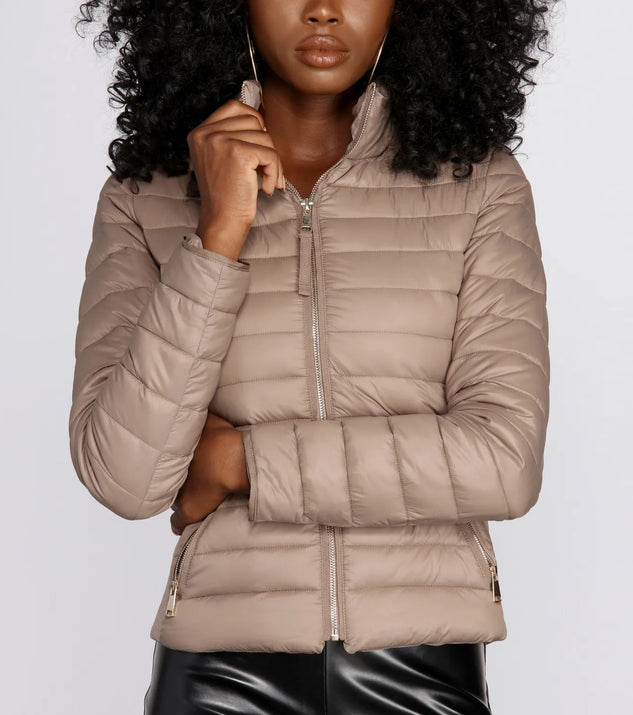Lightweight Nylon Puffer Jacket Windsor