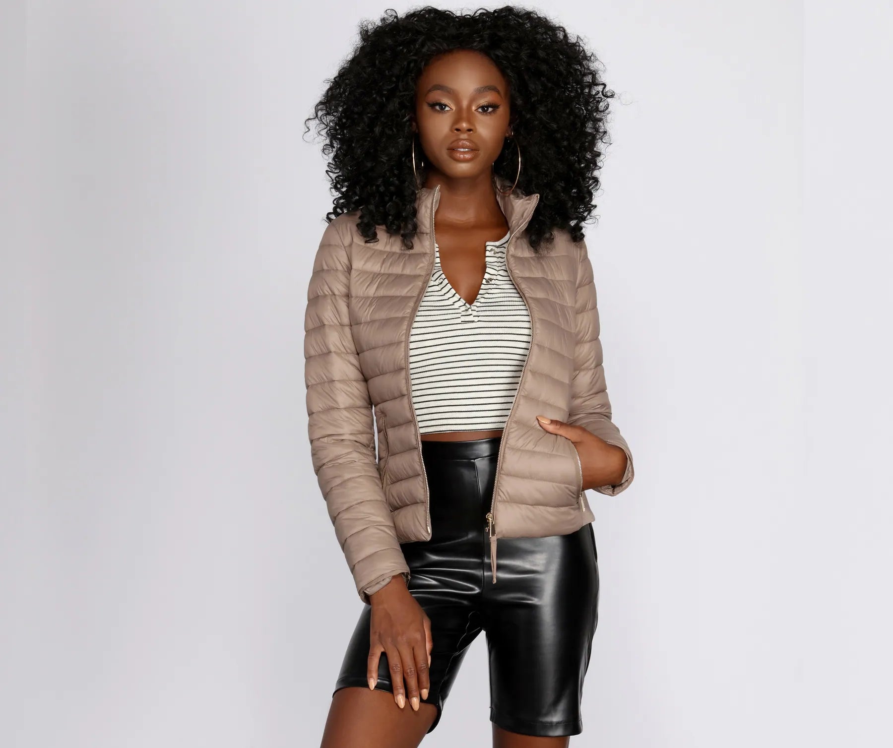 Lightweight Nylon Puffer Jacket | Windsor