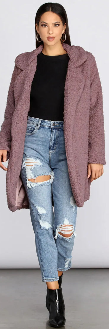 Stay Snug Long Sherpa Jacket