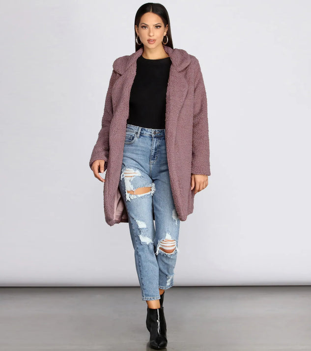 Stay Snug Long Sherpa Jacket