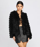 Open Yarn Fringe Jacket