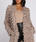 Long Line Fringe Coat
