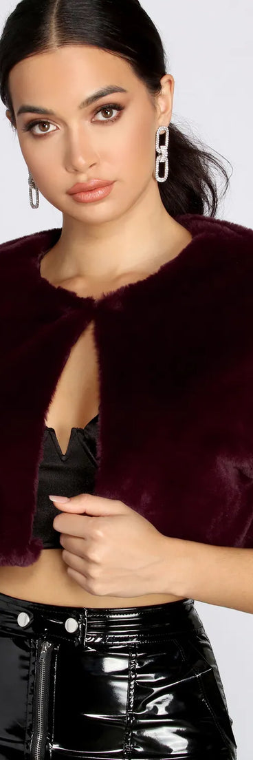 All The Fur Cropped Jacket