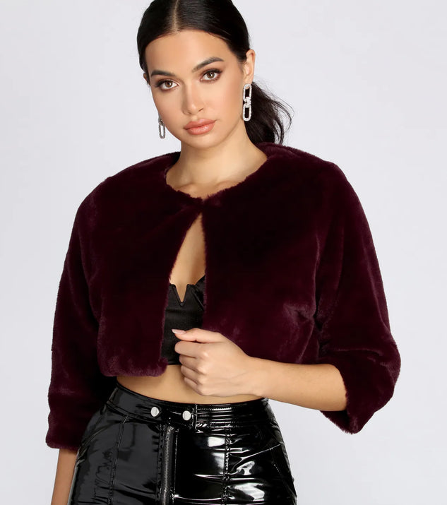 All The Fur Cropped Jacket