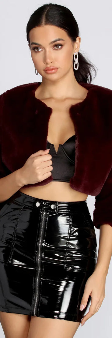 All The Fur Cropped Jacket