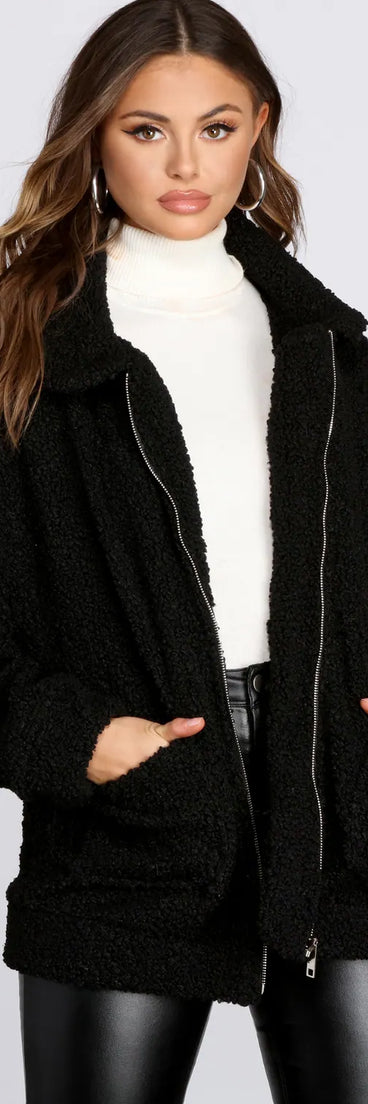 Cozy Cutie Teddy Jacket