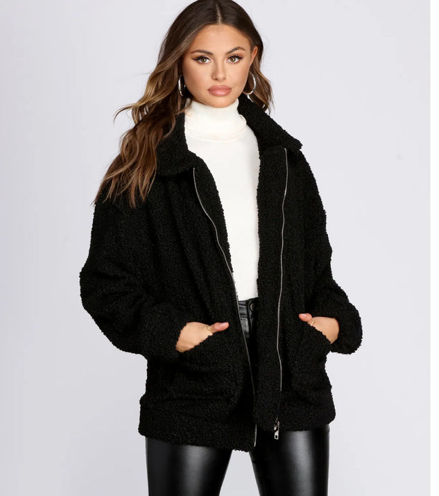 Cozy Cutie Teddy Jacket