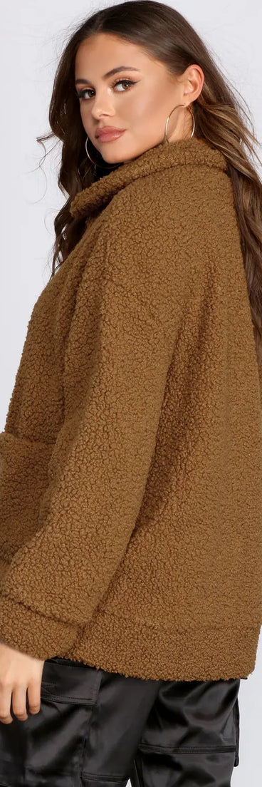 Oversized Teddy Jacket