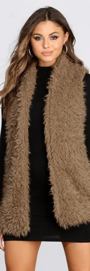 Feelin' Frisky Faux Fur Vest