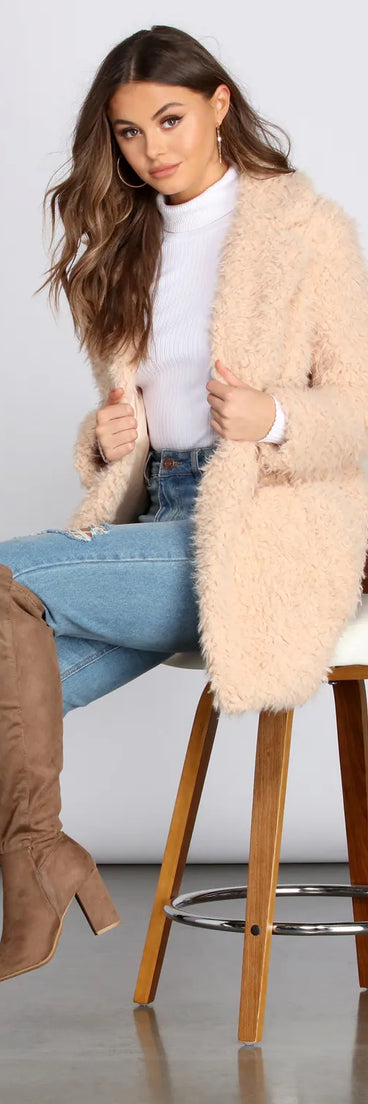 No Chill Faux Fur Long Jacket