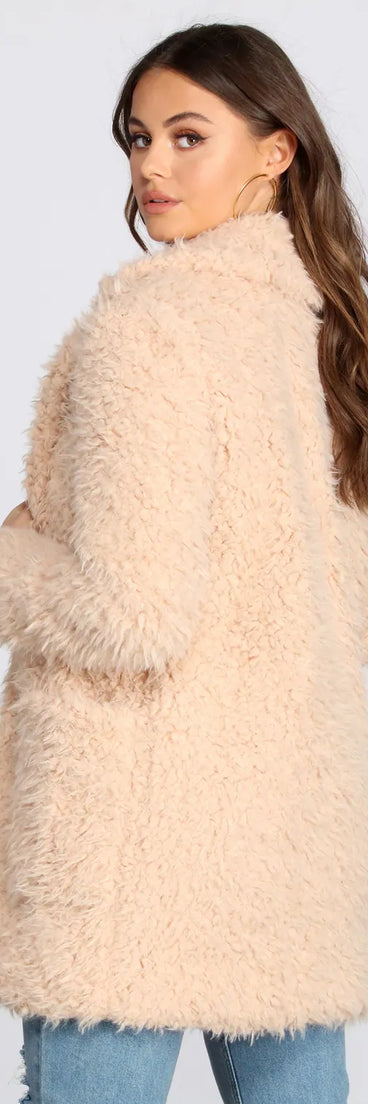 No Chill Faux Fur Long Jacket