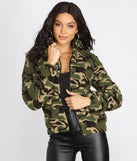 Now You See Me Faux Fur Camo Jacket