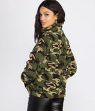 Now You See Me Faux Fur Camo Jacket