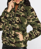 Now You See Me Faux Fur Camo Jacket