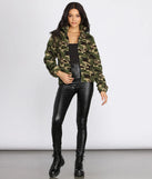 Now You See Me Faux Fur Camo Jacket