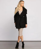 So Fab Fleece Belted Trench Coat