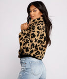 Feelin' Fab Leopard Print Bomber Jacket